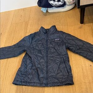 Patagonia Kids Quilted Navy Puffer Jacket